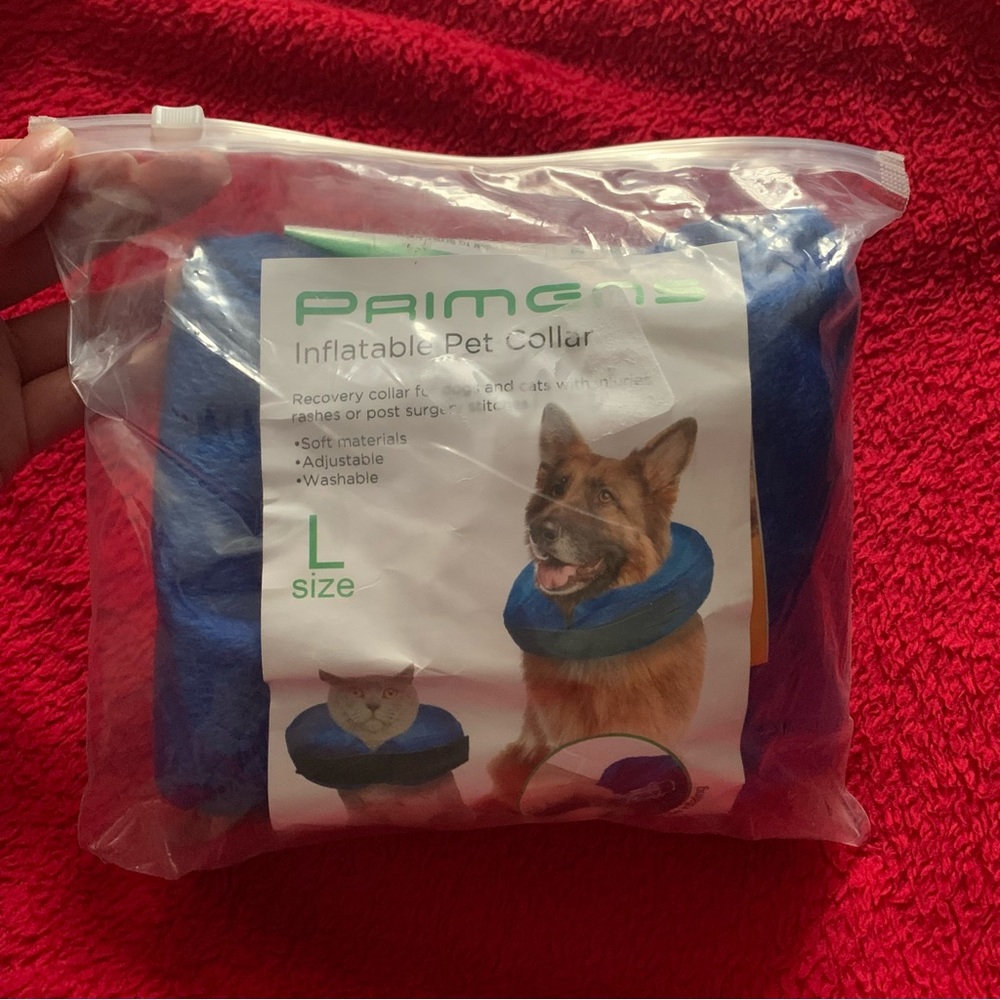 Inflatable pet collar Large size adjustable